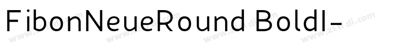 FibonNeueRound BoldI字体转换